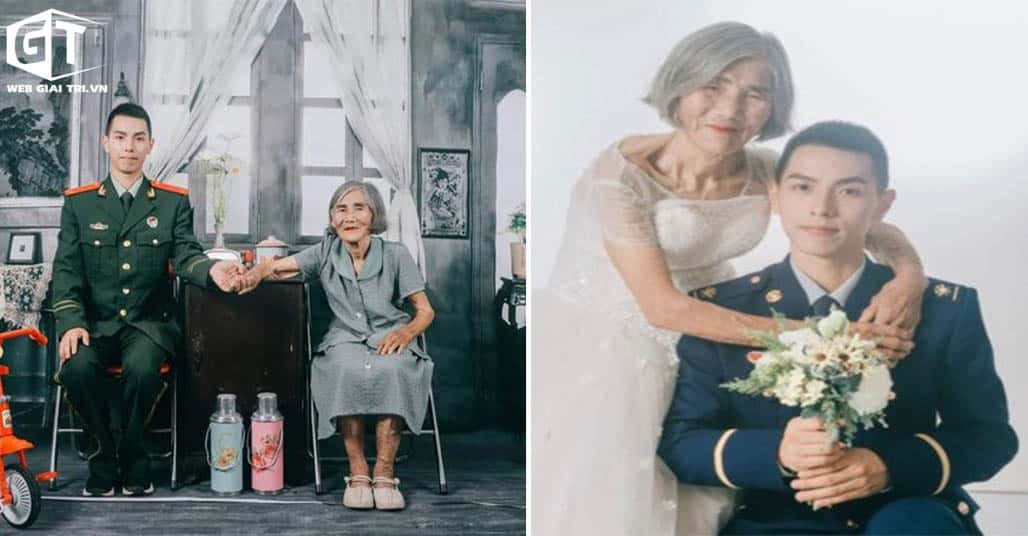Xôn xao bức ảnh cưới của cặp đôi chênh lệch 61 tuổi: Chú rể đáng tuổi cháu của cô dâu
