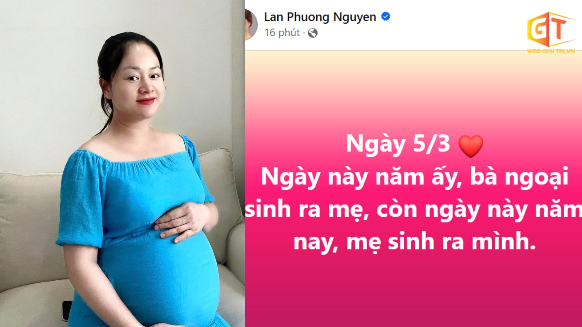 Diễn viên Lan Phương thông báo đã sinh con ở t.uổi 41, tiết lộ điều trùng hợp khiến niềm vui nhân đôi